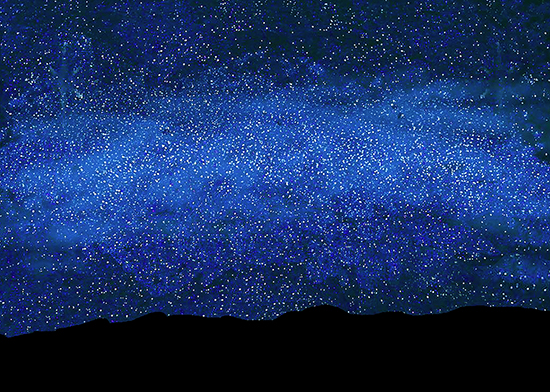 Milky Way Over Santa  Bar bara